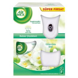 Airwick Oda Kokusu Freshmatic Makine + Bahar Çiçekleri 250 ml Yedek