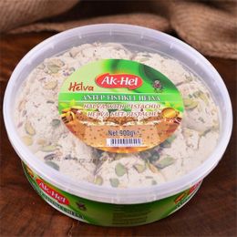 Ak-Hel 900 gr Antep Fıstıklı Tahin Helvası