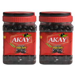 Akay 2x1 kg 260-290 Mega Yağlı Sele Zeytin