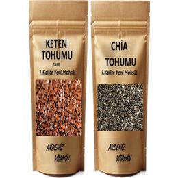 Akdeniz Vitamin 500 gr Chia Tohumu + 500 gr Keten Tohumu