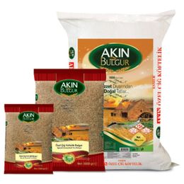 Akın Bulgur 1 kg Köftelik Esmer Özel Bulgur