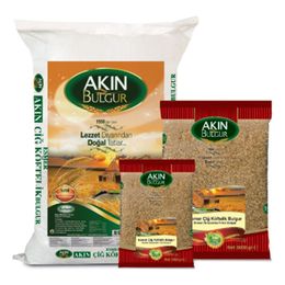 Akın Bulgur 5 kg Esmer Çiğ Köftelik Bulgur