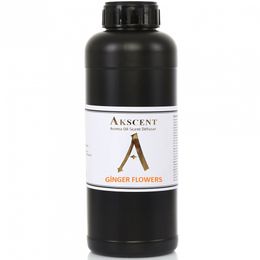 Akscent Tüm Koku Makinelerine Uyumlu Ginger Flowers 1 lt Koku Makinesi Koku Kartuşu Esansı
