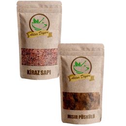 Aktar Diyarı 50 gr Kiraz Sapı + 50 gr Mısır Püskülü
