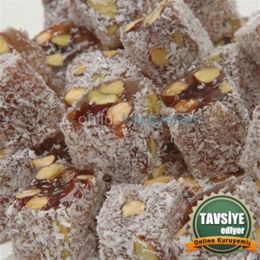 Aktarcınız 1 kg Antep Fıstıklı Hindistan Cevizli Çifte Kavrulmuş Lokum