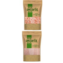 Aktarix 1 kg İri Pembe Himalaya Tuzu + 1 kg İnce Pembe Himalaya Tuzu