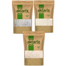 Aktarix 500 gr Yulaf Unu + 500 gr Çavdar Unu + 500 gr Arpa Unu