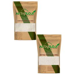 Aktarloji 50 gr Glutensiz Beyaz Sorgum Unu + 50 gr Kırmızı Sorgum Unu