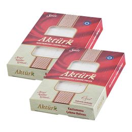 Aktürk 2x250 gr Kastamonu Sade Çekme Helva