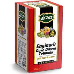 Akzer 420 gr Enginarlı Deve Dikeni Tohumlu Ballı Bitki Karışımı Macun