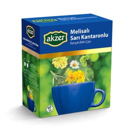 Akzer 60'lı Melisalı Sarı Kantaronlu Karışık Bitki Çayı