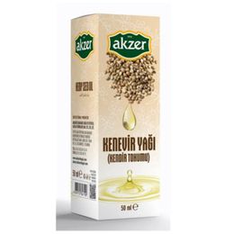 Akzer Kenevir Tohumu Yağı 50 ml