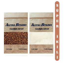 Aleyna Bitkisel 50 gr Gold Granül Kahve + 50 gr Süt Tozu