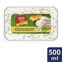 Algida 460 ml Baklavalı ve Antep Fıstıklı Sade Dondurma