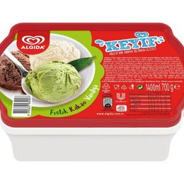 Algida Keyif 1400 ml Antep Vanilya Kakao Dondurma