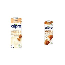 Alpro 1 lt Badem Vanilya Bitki Bazlı İçecek + 1 lt Badem Bitki Bazlı İçecek