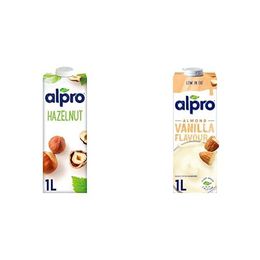 Alpro 1 lt Fındık Bitki Bazlı İçecek + 1 lt Badem Vanilya Bitki Bazlı İçecek