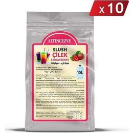 Altıncezve 10x1250 gr Çilek Ice Slush Karlı Buzlu Karlama Tozu