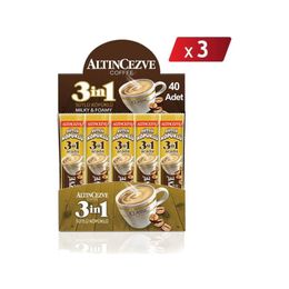 Altıncezve 40x17 gr 3ü 1 Arada Sütlü Köpüklü Tek İçimlik Kahve