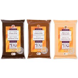 Altınmarka 3x2.5 kg Bitter + Sütlü + Beyaz Kuvertür Çikolata