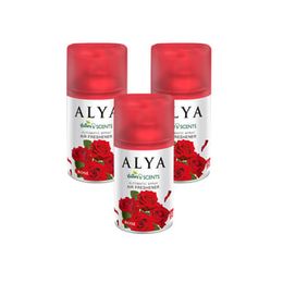 Alya 3x250 ml Nature's Scents Rose- Gül Oda Kokusu Yedek Makine Spreyi