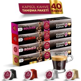 Anisah Coffee 4x10'lu Bolivar + Genoa Romeo + Extra Aroma Kapsül Kahve Seti