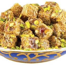Arı Lokumları 1 kg Kadayıf Kaplamalı Çifte Kavrulmuş Antep Fıstıklı Lokum