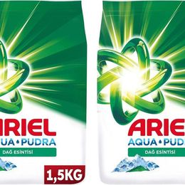 Ariel Dağ Esintisi Aquapudra 2x1,5 kg Toz Çamaşır Deterjanı