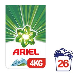 Ariel Dağ Esintisi Beyazlar 26 Yıkama 4 kg Toz Çamaşır Deterjanı