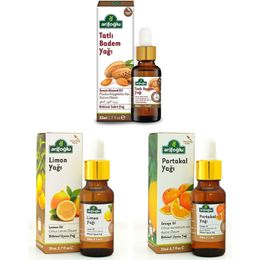 Arifoğlu 20 ml Portakal Yağı + 20 ml Limon Yağı + 50 ml Tatlı Badem Yağı