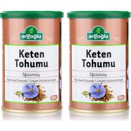 Arifoğlu 2x100 gr Öğütülmüş Keten Tohumu Teneke