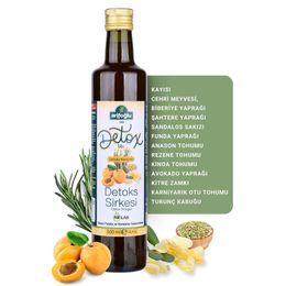 Arifoğlu 500 ml Detoks Sirkesi Kayısı Pulplu ve Sandaloz Sakızlı Sirke
