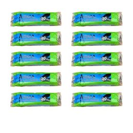 Arma 20 Adetlik 10 Rulo Mavi Orta Boy 55x60 cm 30 lt Çöp Poşeti