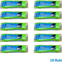 Arma 20 Adetlik 10 Rulo Mavi Orta Boy 55x60 cm 30 lt Çöp Poşeti
