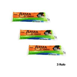 Arma Standart Büyük Boy 65x80 cm Mavi 10 Adetlik 3 Rulo 50 lt Çöp Torbası Poşeti