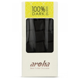 Aroha %100 Sade 80 gr Bitter Çikolata