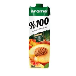 Aroma 1 lt %100 Şeftali Elma Suyu