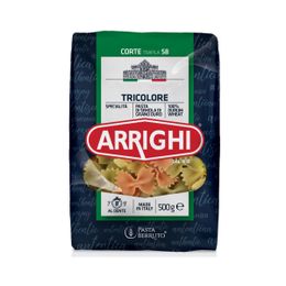 Arrighi 500 gr Tricolore Renkli Kelebek Makarna İtalyan Makarnası