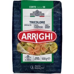 Arrighi 500 gr Tricolore Renkli Kelebek Makarna İtalyan Makarnası