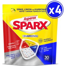 Asperox 4x30 Tablet Sparx Bulaşık Makinesi Deterjanı