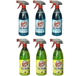 Asprix 3x750 ml Sarı Güç + Asprix 3x750 ml Mavi Güç Temizleyici Sprey