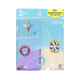 Asterion Premium Mikrofilament 40x35 cm 2'li Cam Bezi