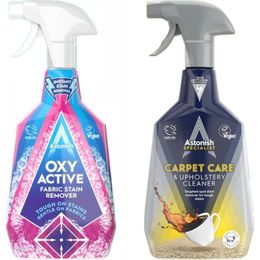 Astonish 750 ml Vegan Leke Çıkarıcı Yıkama Öncesi Sprey + 750 ml Koltuk ve Halı Temizleyici