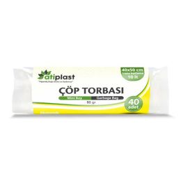 Atiplast Mini Boy 40x50 Şeffaf 80 gr 40'lı Çöp Torbası