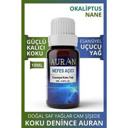 Auran 10 ml Nane ve Okaliptüs Esansiyel Uçucu Koku Yağı Buhurdanlık Yağı
