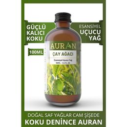 Auran 100 ml Çay Ağacı Saf Esansiyel Uçucu Yağ Buhurdanlık Yağı Difüzör Esansı Aromaterapi Ortam Koku