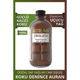 Auran 100 ml Çikolata Saf Esansiyel Uçucu Yağ Buhurdanlık Yağı Difüzör Esansı Aromaterapi Ortam Küre Koku