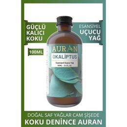 Auran 100 ml Okaliptüs Saf Esansiyel Uçucu Yağ Buhurdanlık Yağı Difüzör Esansı Aromaterapi Ortam Küre Koku