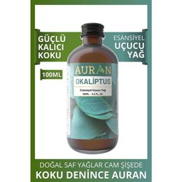 Auran 100 ml Okaliptüs Saf Esansiyel Uçucu Yağ Buhurdanlık Yağı Difüzör Esansı Aromaterapi Ortam Küre Koku