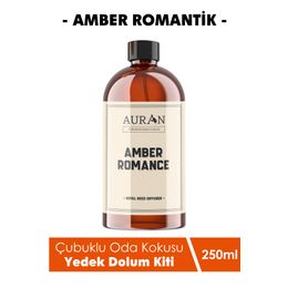 Auran 250 ml Amber Romantik Yedek Çubuklu Oda ve Ortam Kokusu